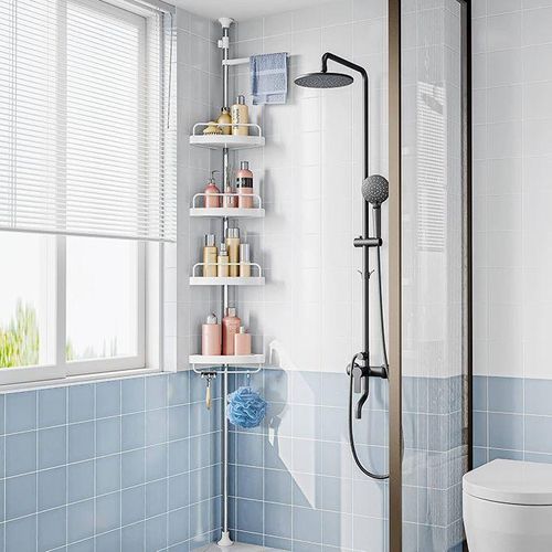 Étagère d'Angle pour une Salle de Bain Organisée & Élégante