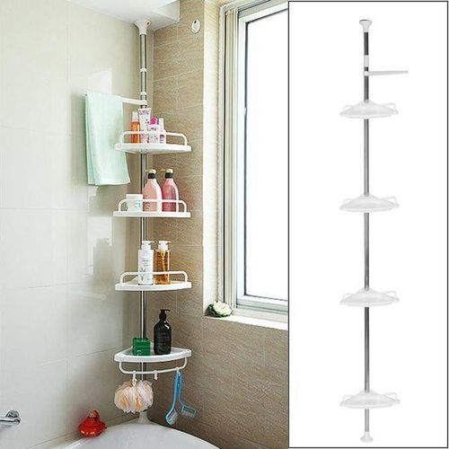 Étagère d'Angle pour une Salle de Bain Organisée & Élégante