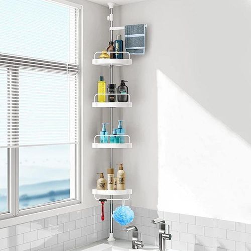 Étagère d'Angle pour une Salle de Bain Organisée & Élégante
