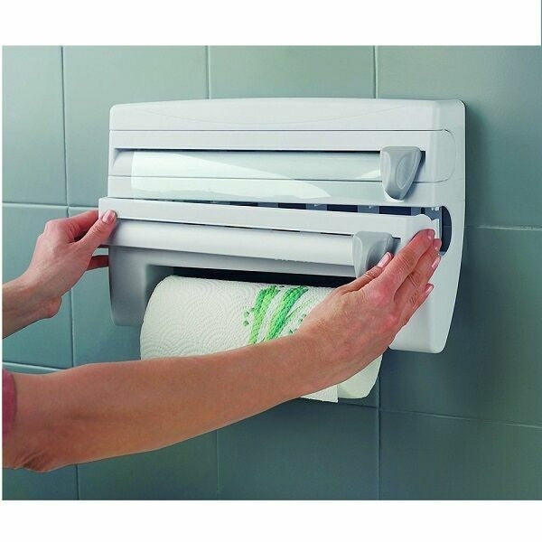 Distributeur de papier étirable en plastique, support mural 4 en 1