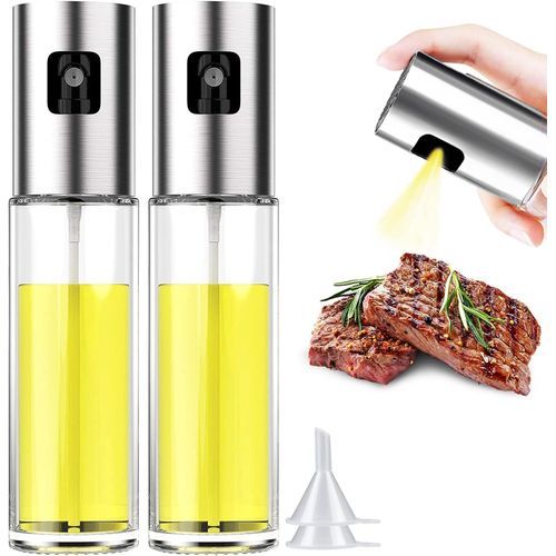 2 Pièces Bouteille spray pour huile ou vinaigre,vaporisateur d'huile de cuisine